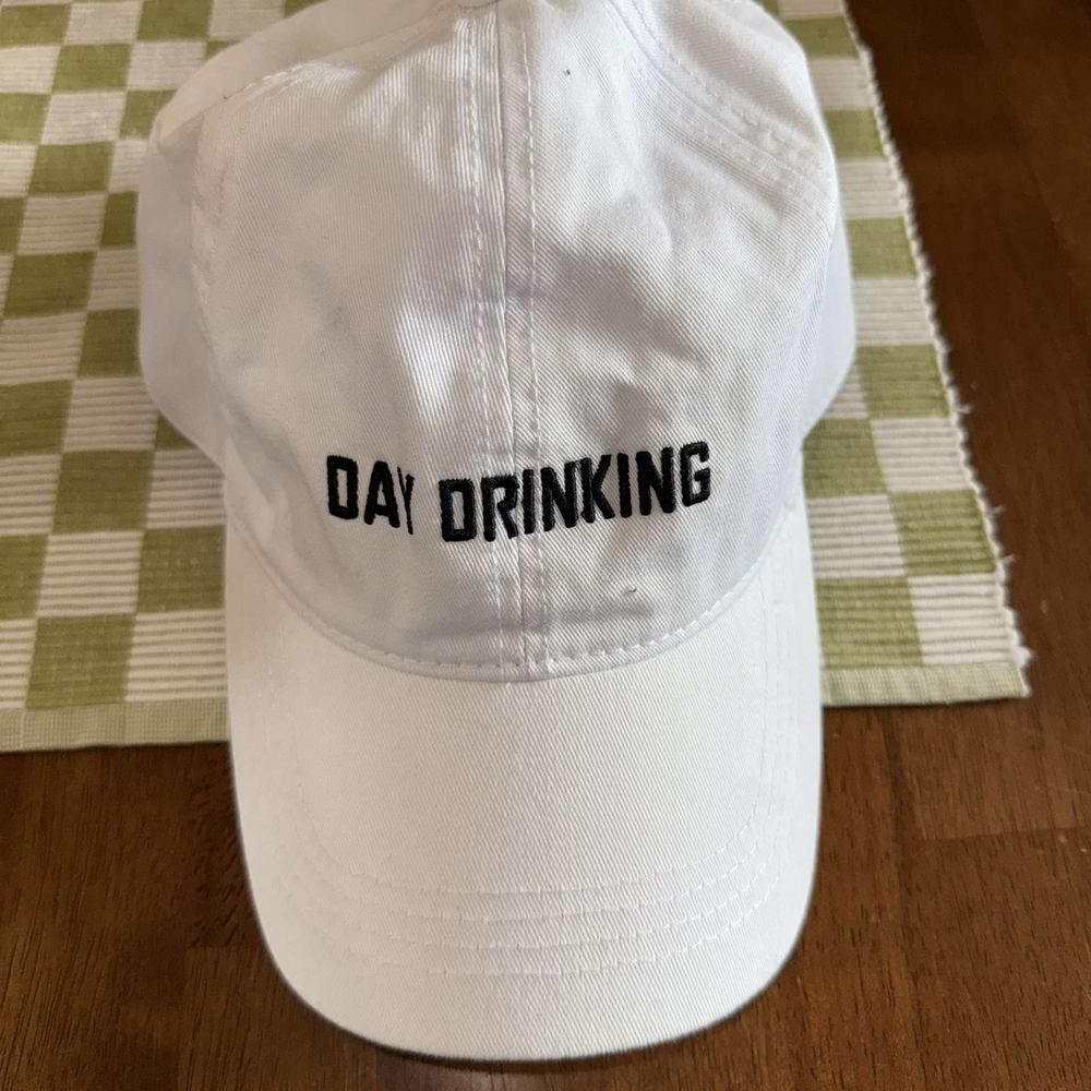 White 'Day Drinking' Cap